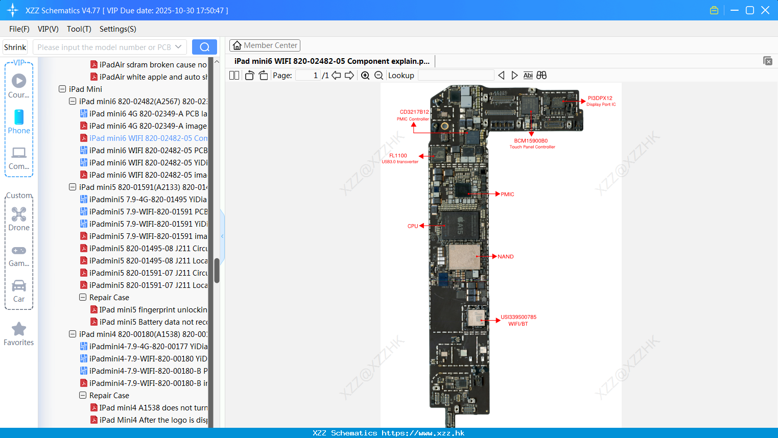 IPad Mini6 WIFI 820-02482-05 Component Explain
